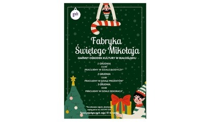Zdjęcie do Fabryka Świętego Mikołaja - 3 dniowa praca u Mikołaja 