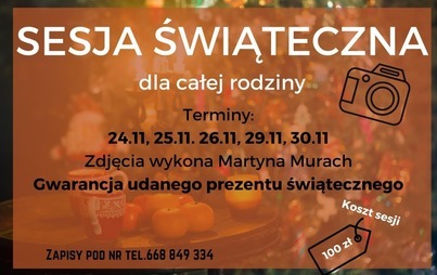 Zdjęcie do Sesja świąteczna dla całej rodziny