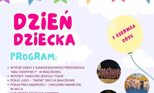 Zdjęcie do Zapraszamy na Dzień Dziecka w Białośliwiu