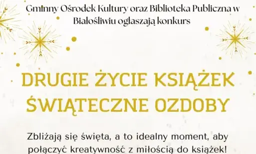 Zdjęcie do Konkurs "Drugie życie książek - świąteczne ozdoby"